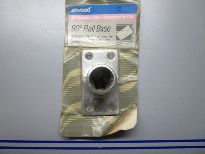 *NEW* 0810 Attwood 90 Degree Rail Base 66041-3
