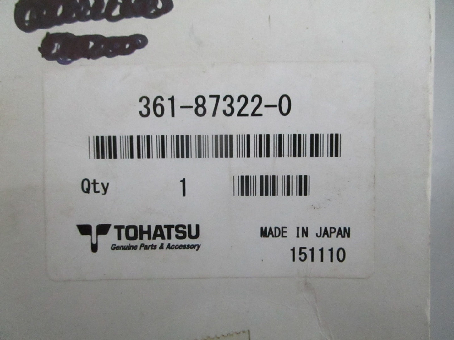 *NEW OEM* 0820 Tohatsu Water Pump Kit 361-87322-0