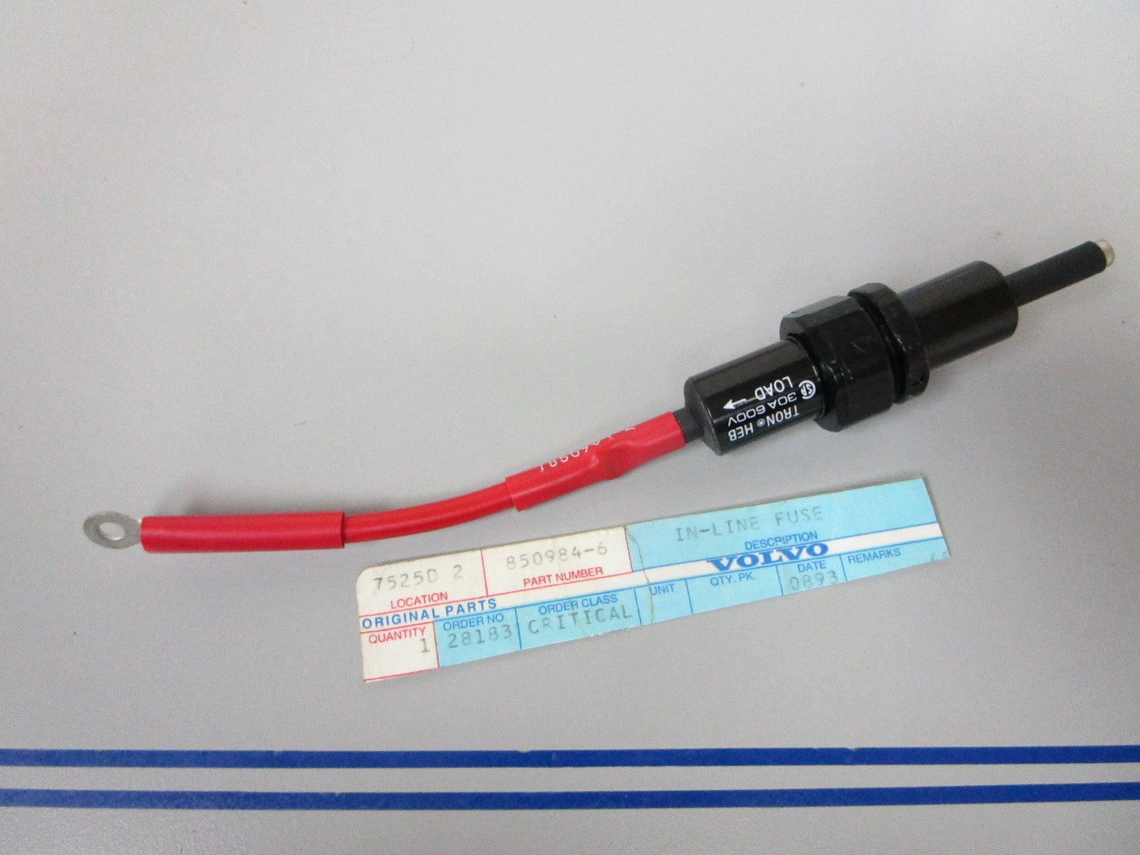 NEW OEM Volvo Penta 850984 Tron Heb In-Line Fuse 0720
