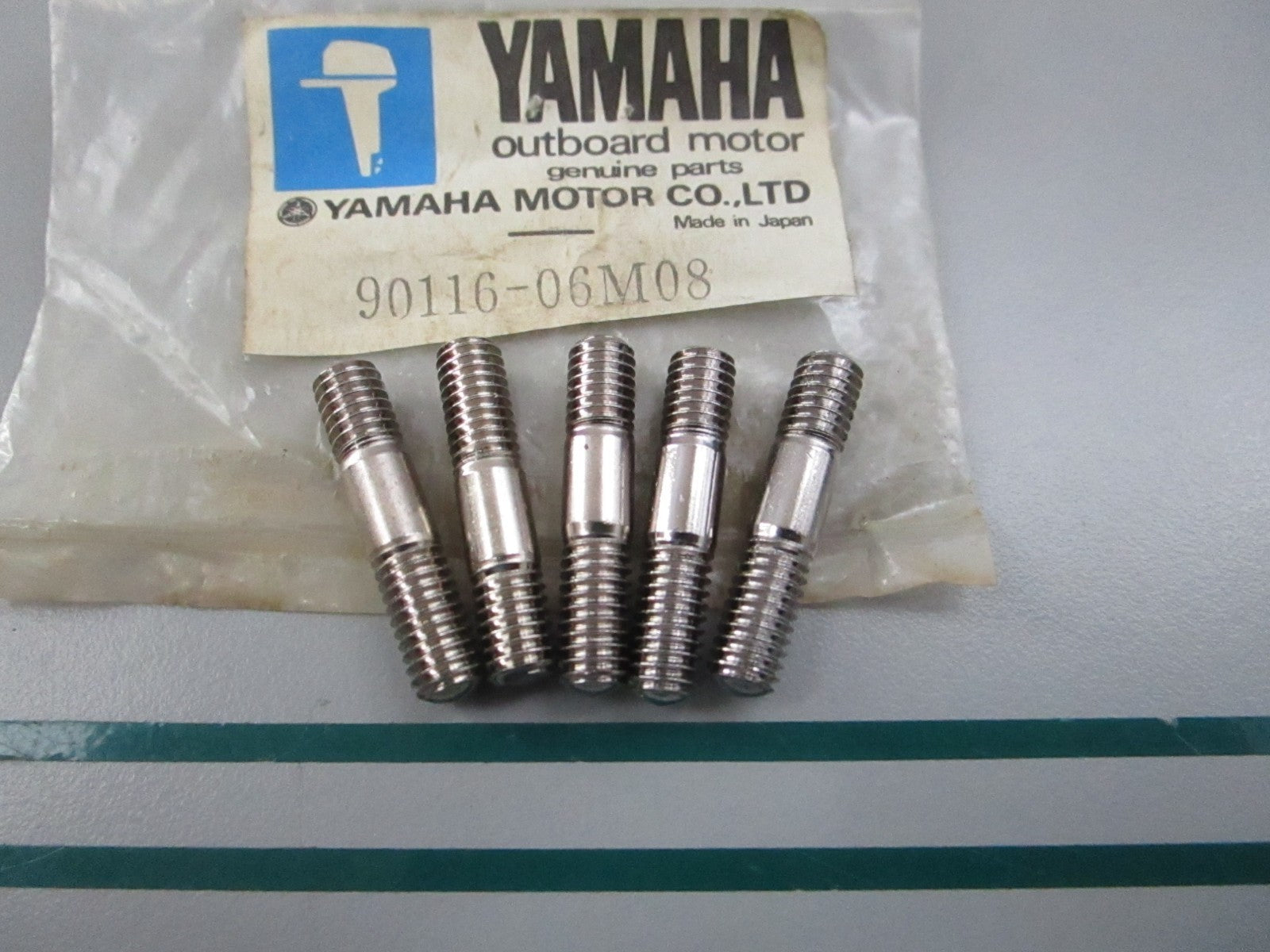 NEW OEM (LOT OF 5) 90116-06M08-00 Yamaha Stud Bolt 0810