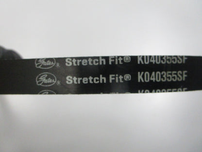 NEW K040355SF Gates Micro-V Stretch Fit Serpentine Belt 0810