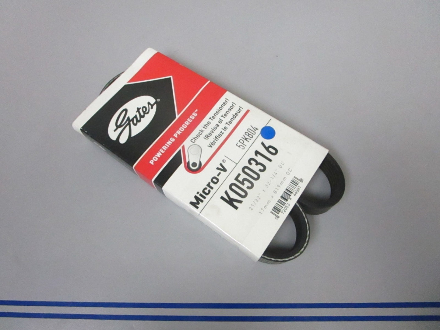 NEW K050316 Gates Micro-V 21/32" x 32 ¼" Serpentine Belt 0720