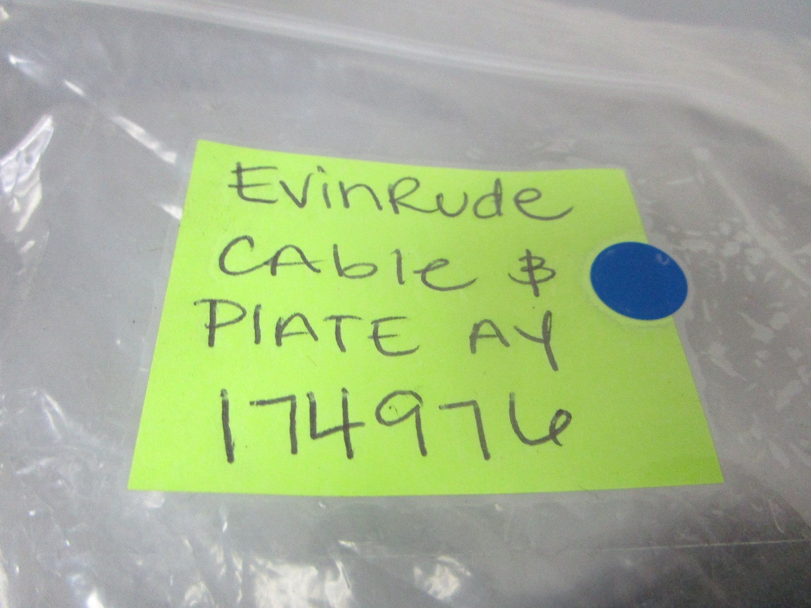*NEW OEM* 0720 OMC Johnson Evinrude Cable & Plate Assembly 174976 0174976
