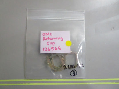 *NEW OEM* (LOT OF 2) 0810 OMC Johnson Evinrude Retaining Clip 126565 0126565