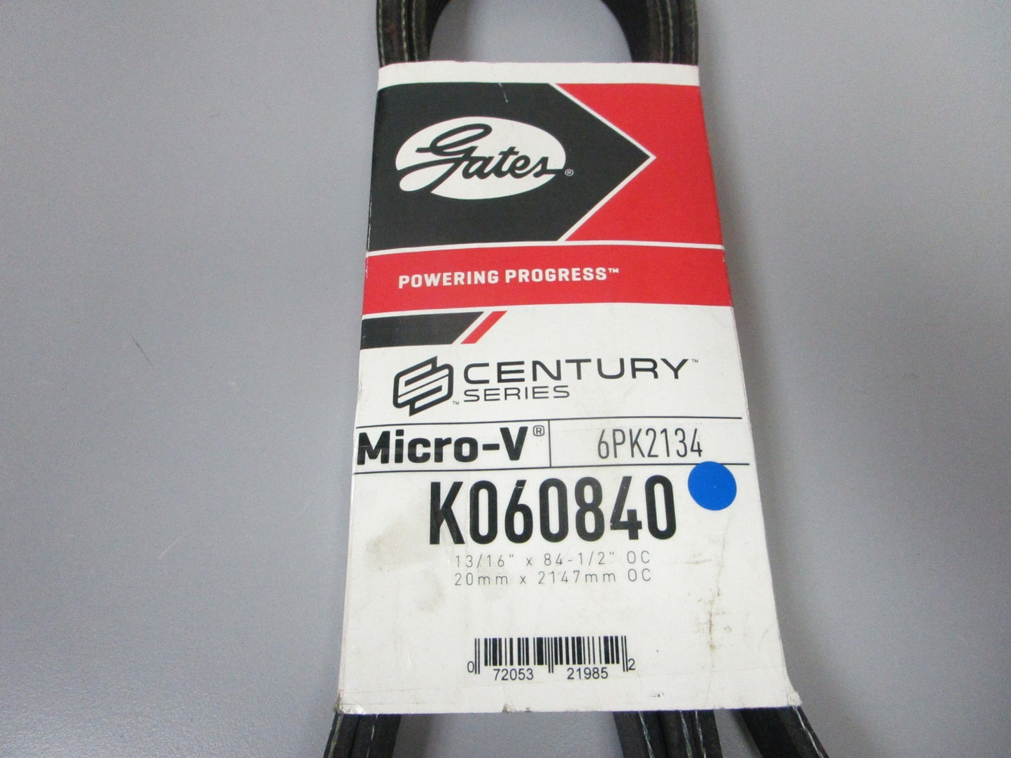 NEW K060840 Gates Micro-V 13/16" x 84 ½" Serpentine Belt 0720