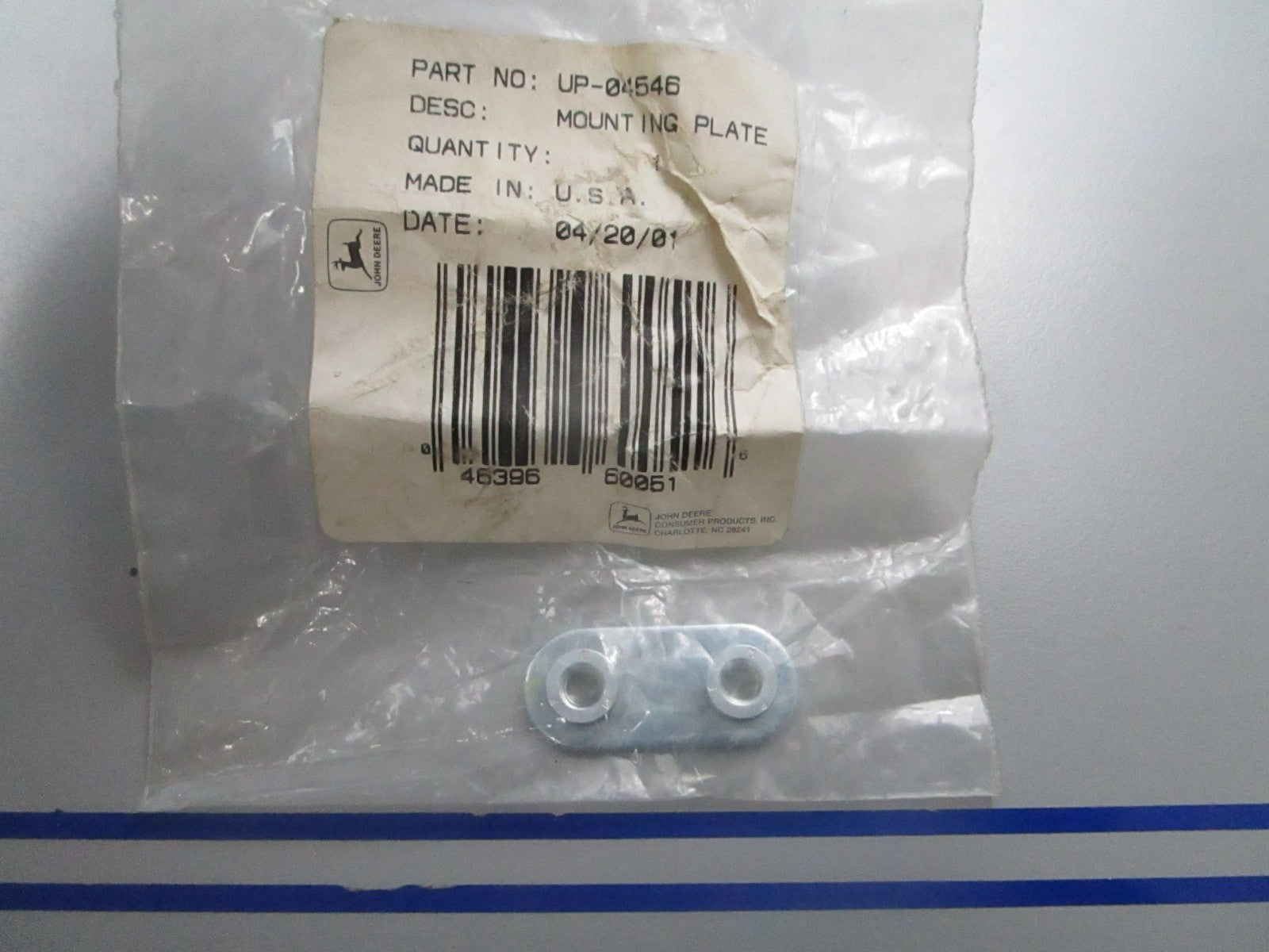 *NEW OEM* 0810 John Deere Mounting Plate UP-04546