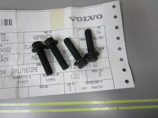 *NEW OEM* (LOT OF 4) 0810 Volvo Penta Flange Screw 984736