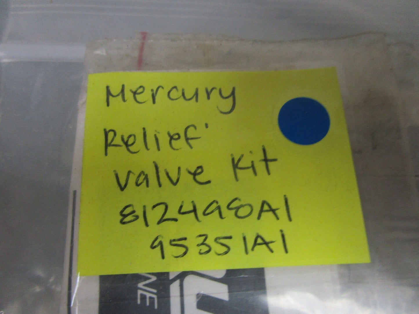 *NEW OEM* 0770 Mercury Quicksilver Relief Valve Kit 812498A1 95351A1
