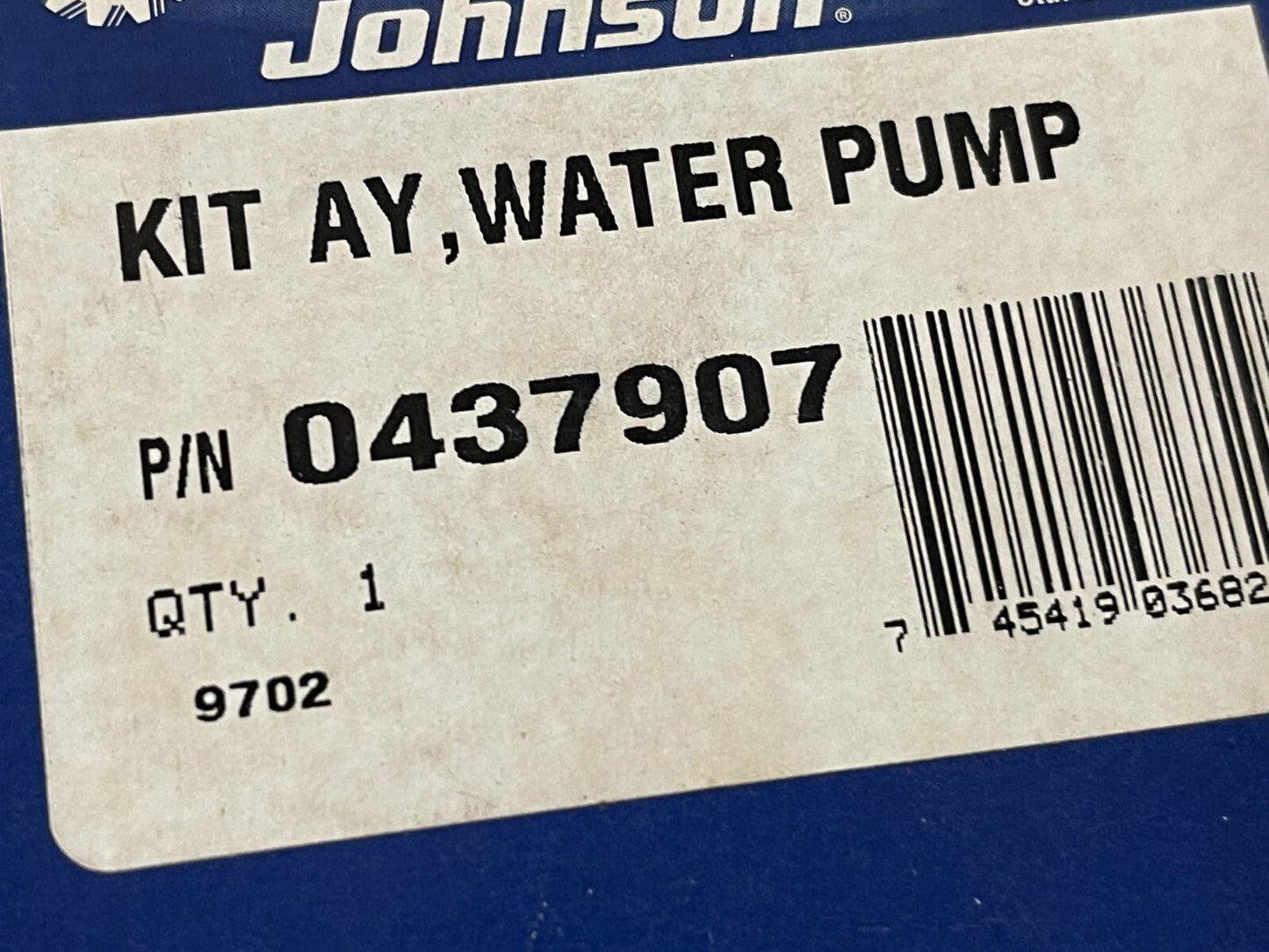 *NEW OEM* 0670 Johnson Evinrude Water Pump Kit 0437907 437907