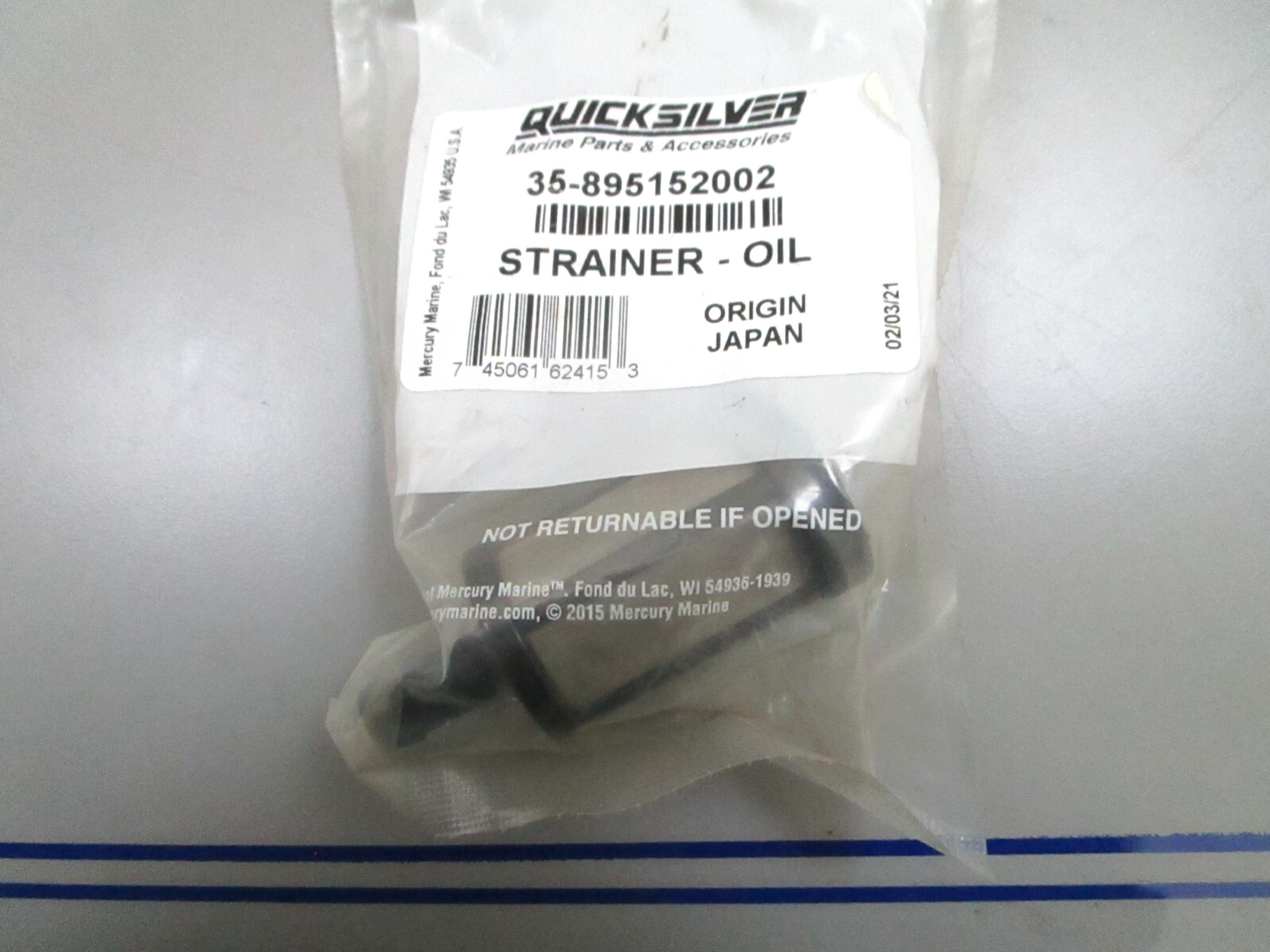 *NEW OEM* 0780 Mercury Quicksilver Oil Strainer 35-895152002