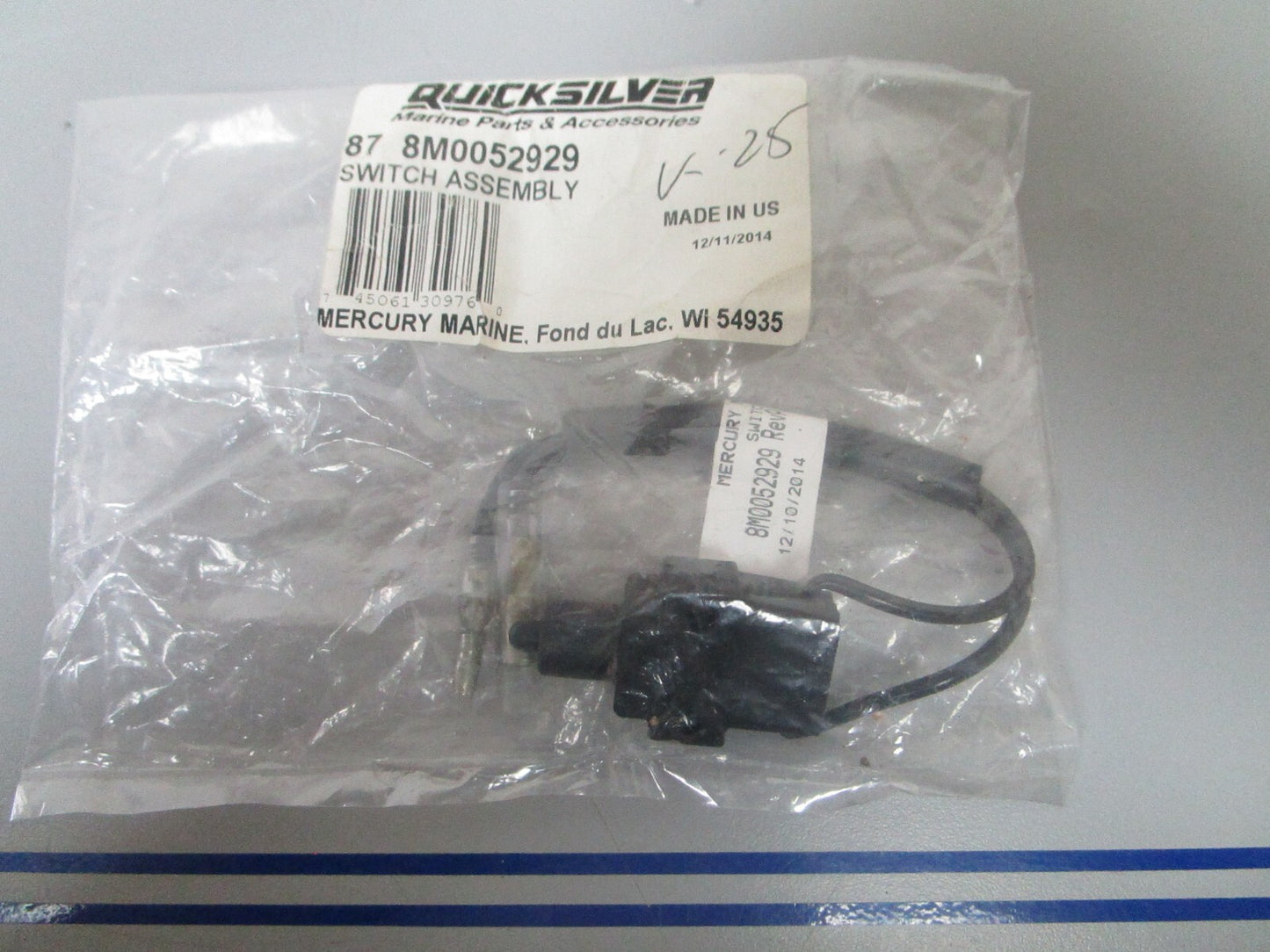 *NEW OEM* 0810 Mercury Quicksilver Switch Assembly 87-8M0052929