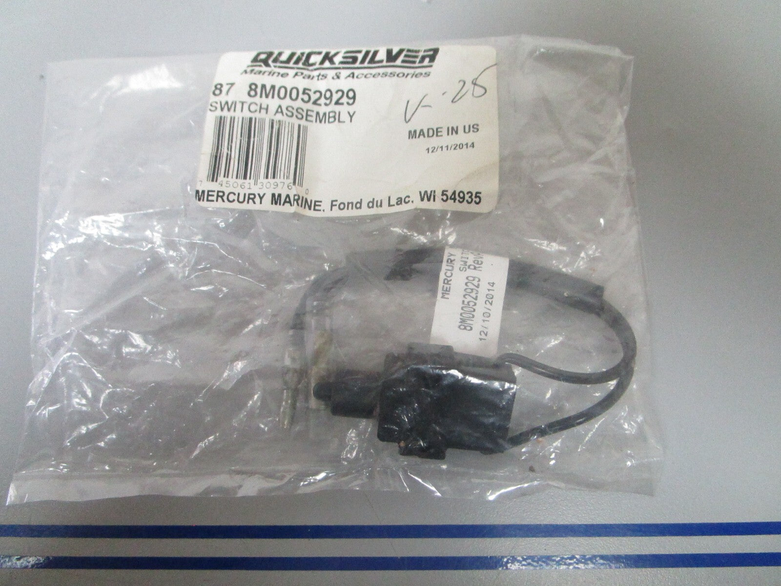 *NEW OEM* 0810 Mercury Quicksilver Switch Assembly 87-8M0052929