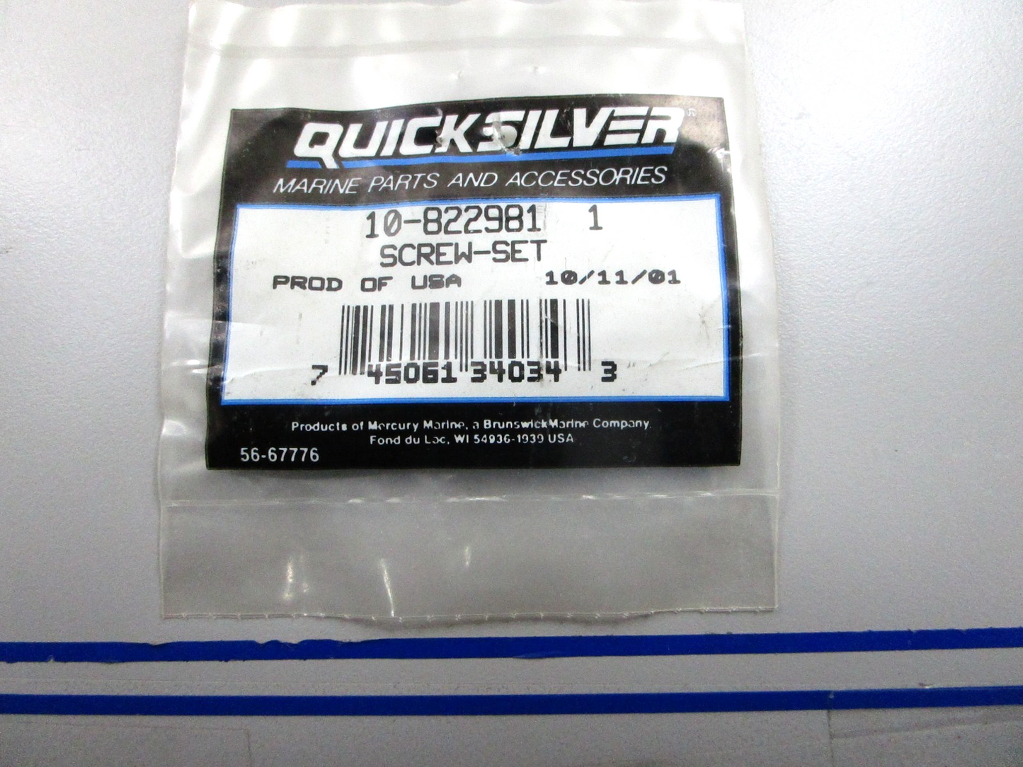*NEW OEM* 0810 Mercury Quicksilver Set Screw 10-8229811 8229811