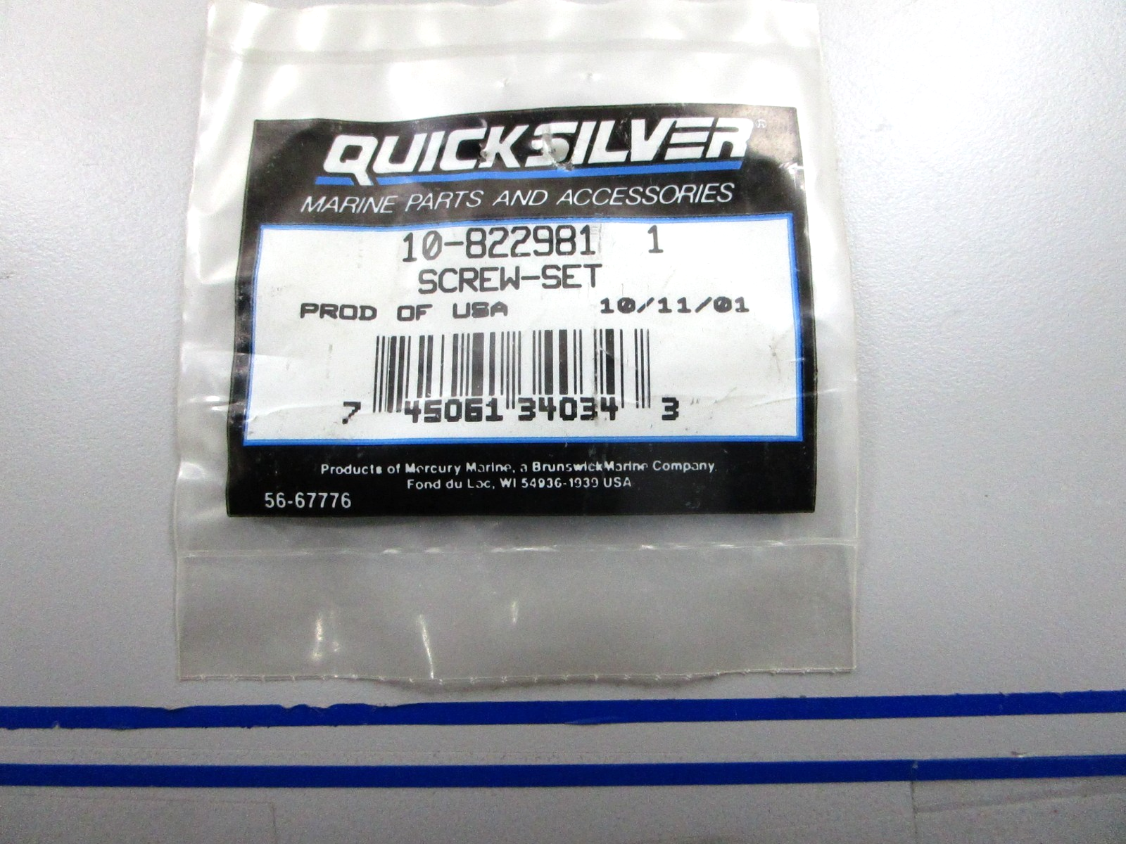 *NEW OEM* 0810 Mercury Quicksilver Set Screw 10-8229811 8229811