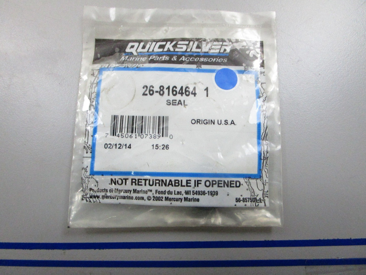 *NEW OEM* 0810 Mercury Quicksilver Seal 26-816464 1