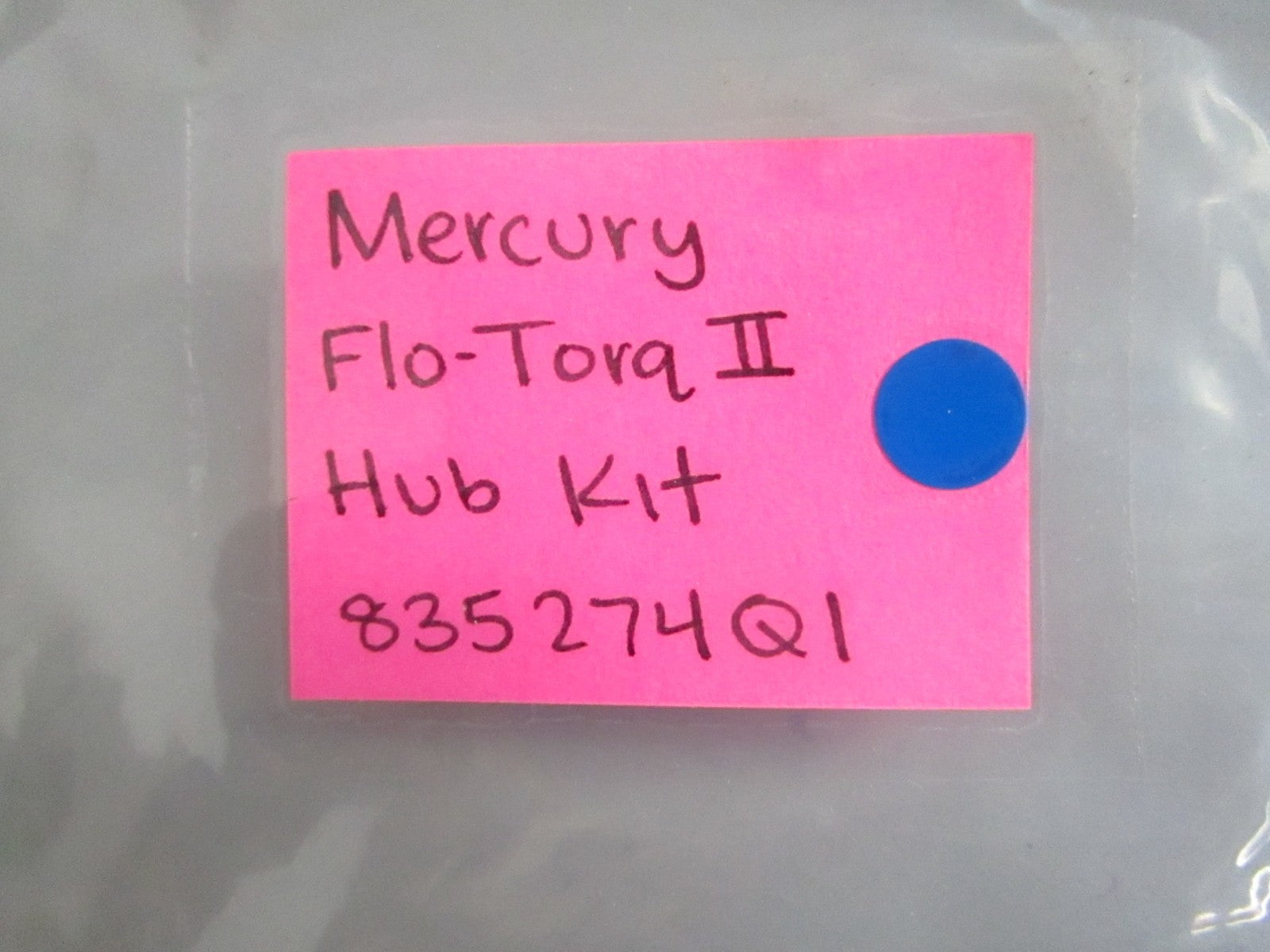 NEW OEM 835274Q1 Mercury Quicksilver Flo-Torq II Hub Kit 0820