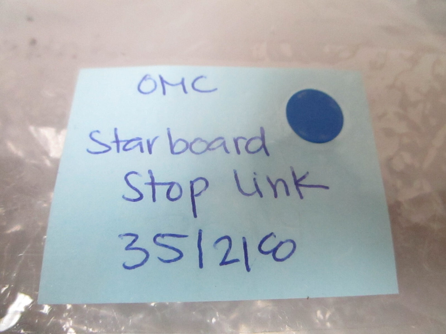 *NEW OEM* 0810 OMC Johnson Evinrude Starboard Stop Link 351218 0351218