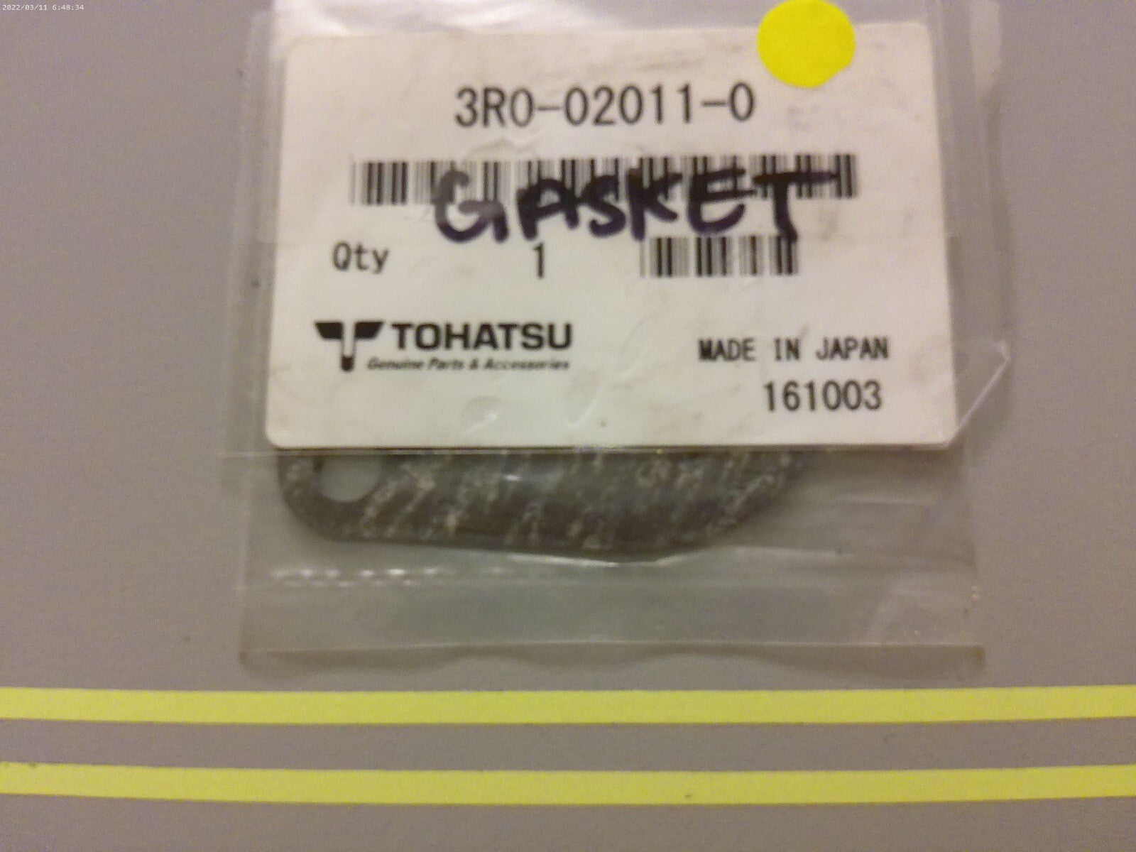 *NEW OEM* 0810 Tohatsu Gasket 3R0-02011-0 3R0020110
