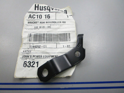 NEW OEM 532180533 Husqvarna Noseroller RH Bracket Assembly 0810