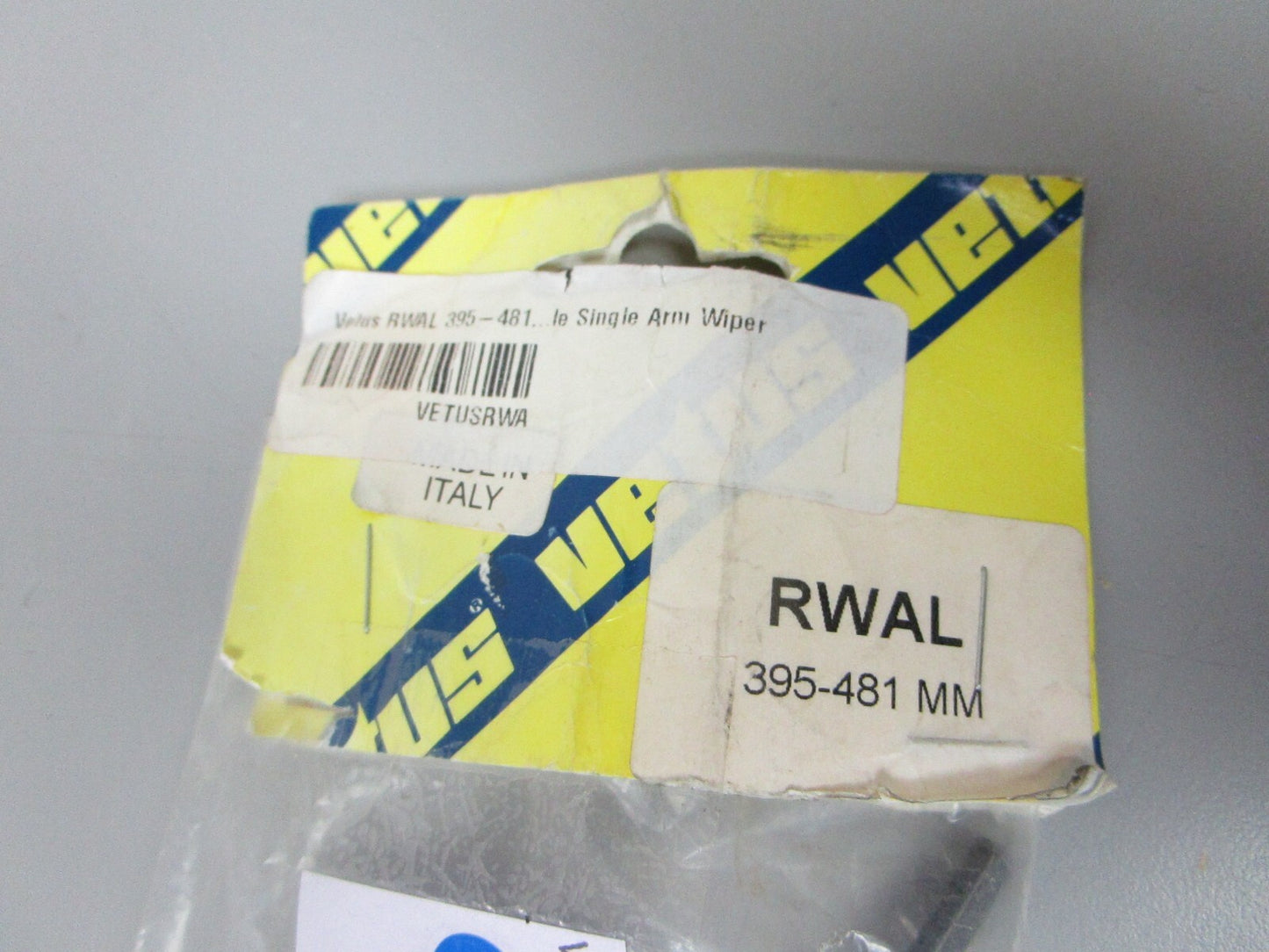 *NEW* 0810 Vetus Single Arm Adjustable Wiper RWAL 395-481 MM