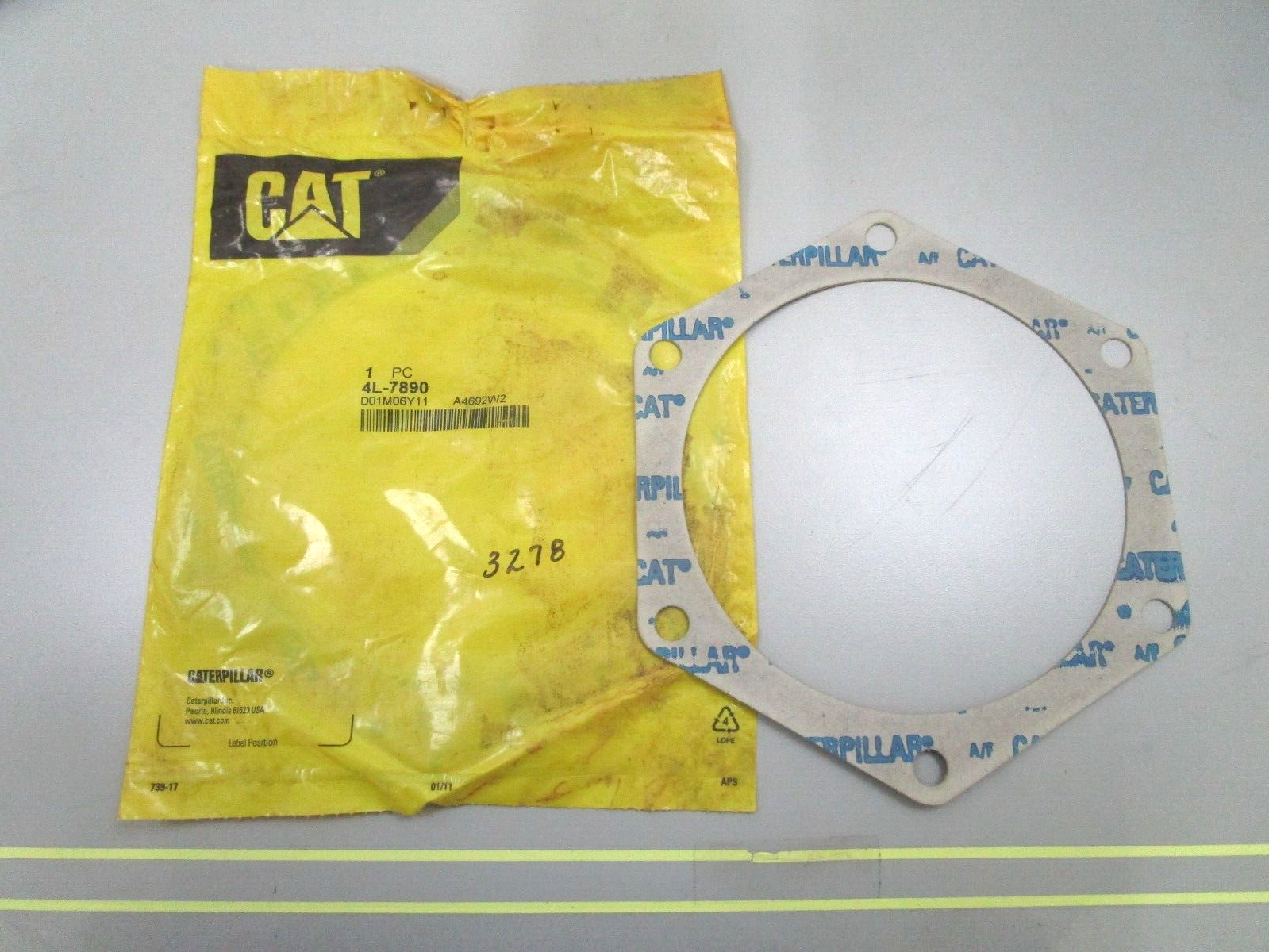 *NEW* (LOT OF 2) 750 Caterpillar GASKET 4L-7890