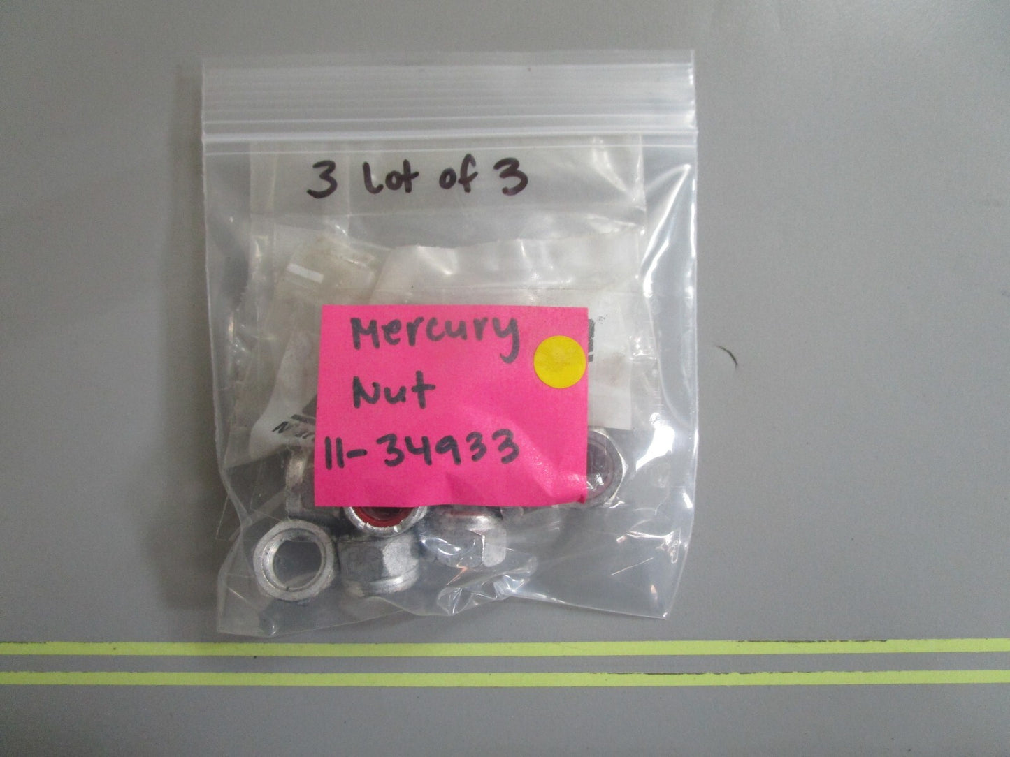 *NEW OEM* (LOT OF 3) 0810 Mercury Quicksilver Nut 11-34933