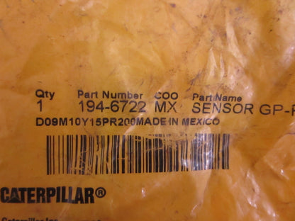 *NEW OEM* 0820 CAT Pressure Sensor 194-6722