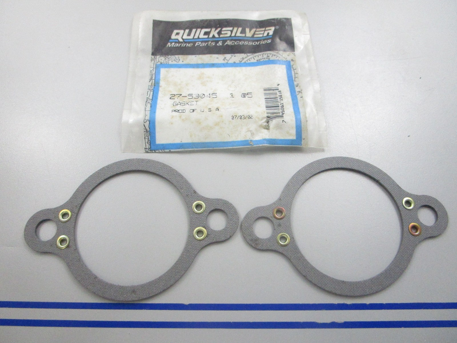 NEW OEM (LOT OF 2) 27-530451 Mercury Quicksilver Gasket 0810