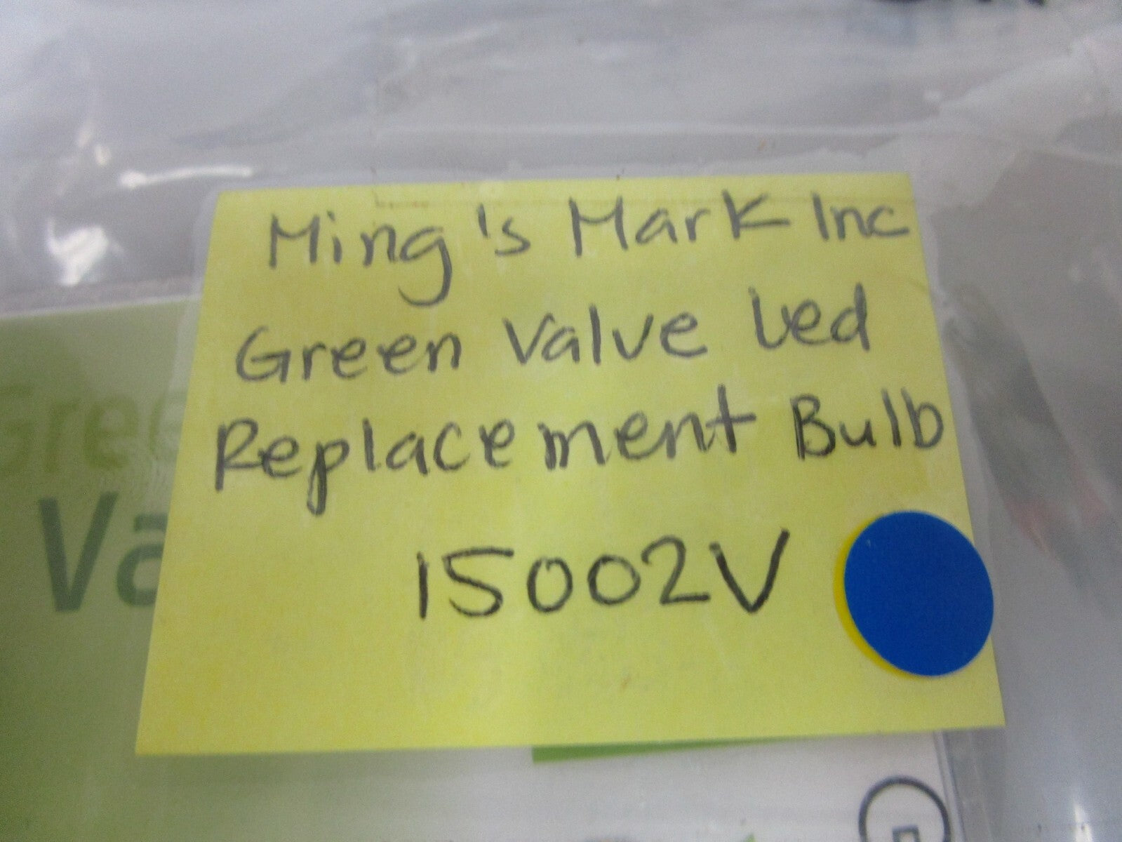 *NEW* 0810 Ming's Mark Inc Green Valve LED Replacement Bulb 15002V