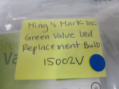 *NEW* 0810 Ming's Mark Inc Green Valve LED Replacement Bulb 15002V
