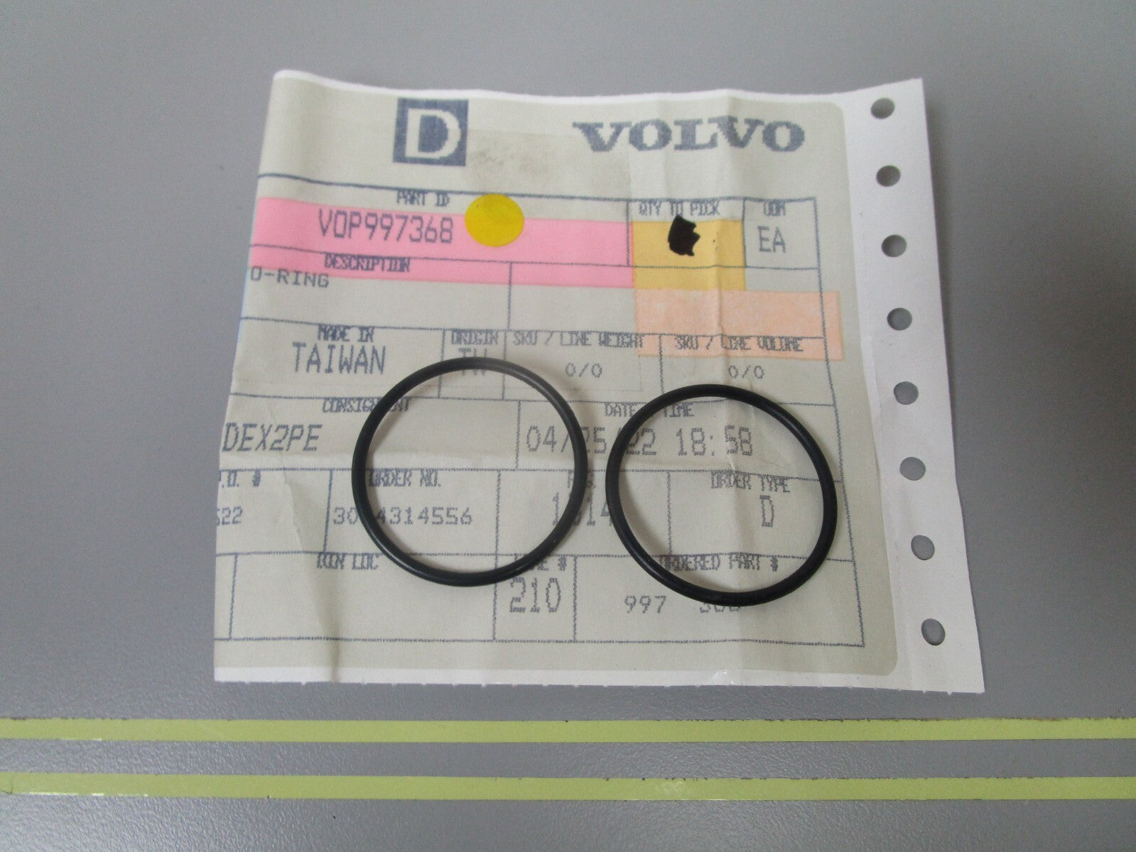 *NEW OEM* (LOT OF 2) 0810 Volvo Penta Ring 997368
