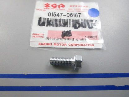 NEW OEM 01547-06167 Suzuki 6 x 16 Bolt 0810