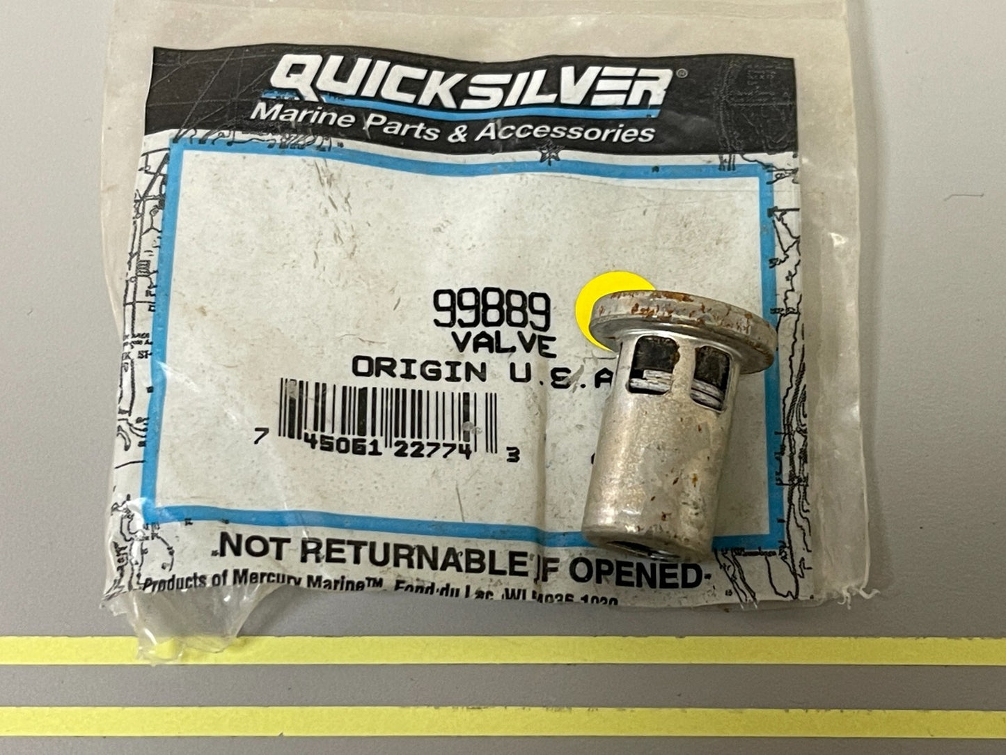 *NEW OEM* 0810 Mercury Quicksilver Valve 99889