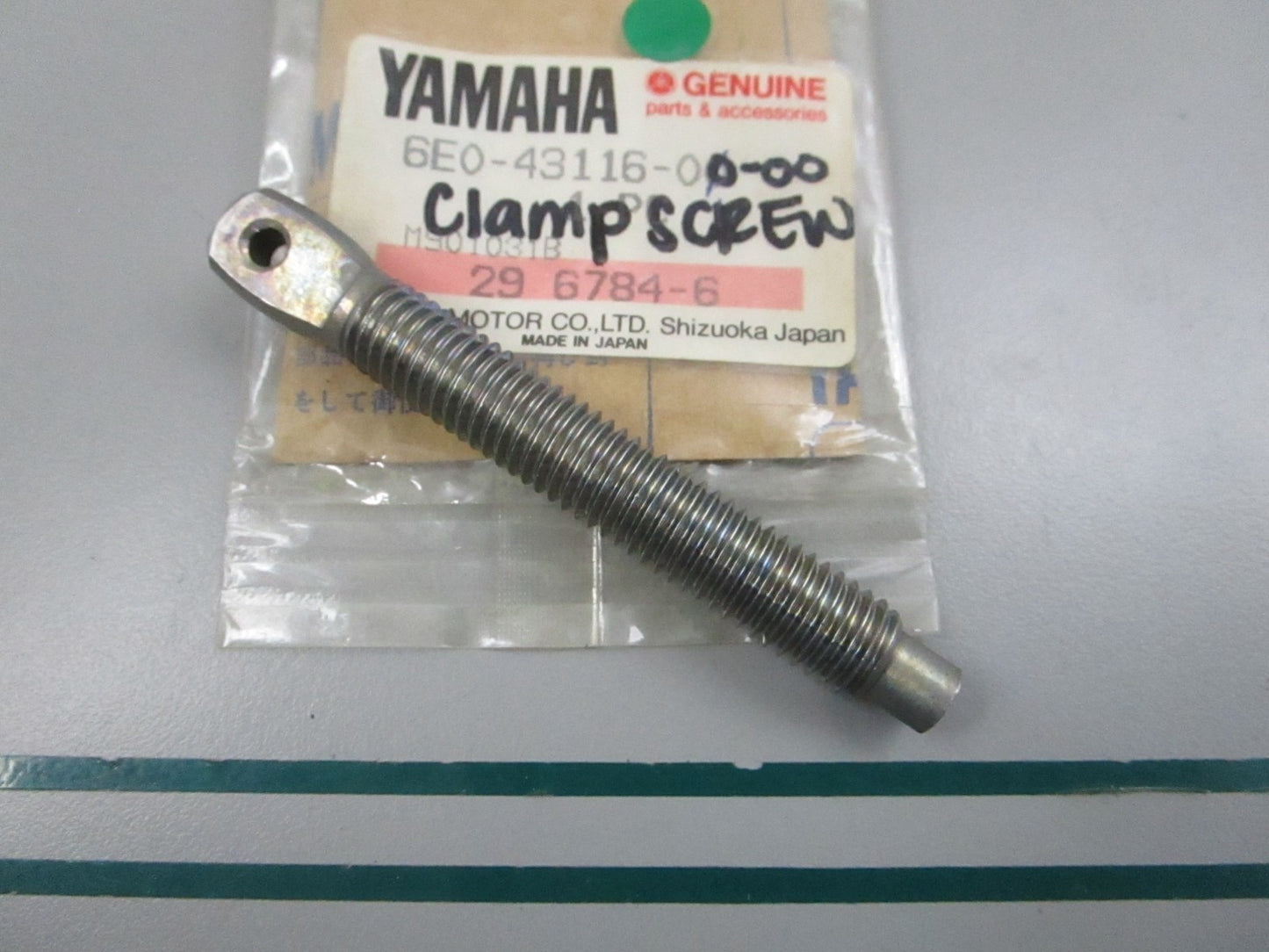 NEW OEM 6E0-43116-00-00 Yamaha Clamp Screw 0810
