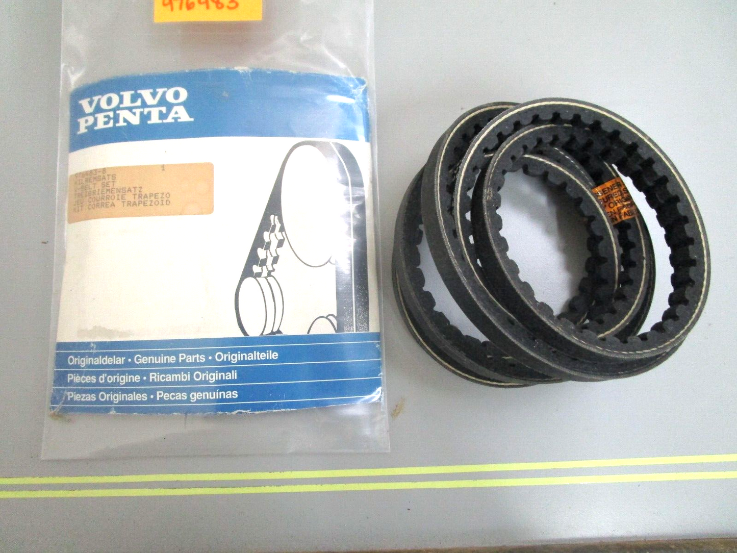 *NEW OEM* 0750 Volvo Penta V-BELT SET 976483