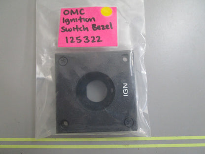 *NEW OEM* 0810 OMC Johnson Evinrude Ignition Switch Bezel 125322 0125322