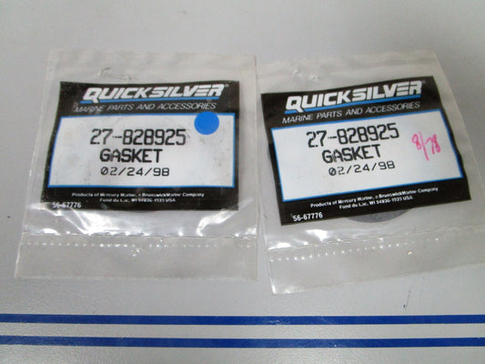 NEW OEM (LOT OF 2) 27-828925 Mercury Quicksilver Gasket 0810