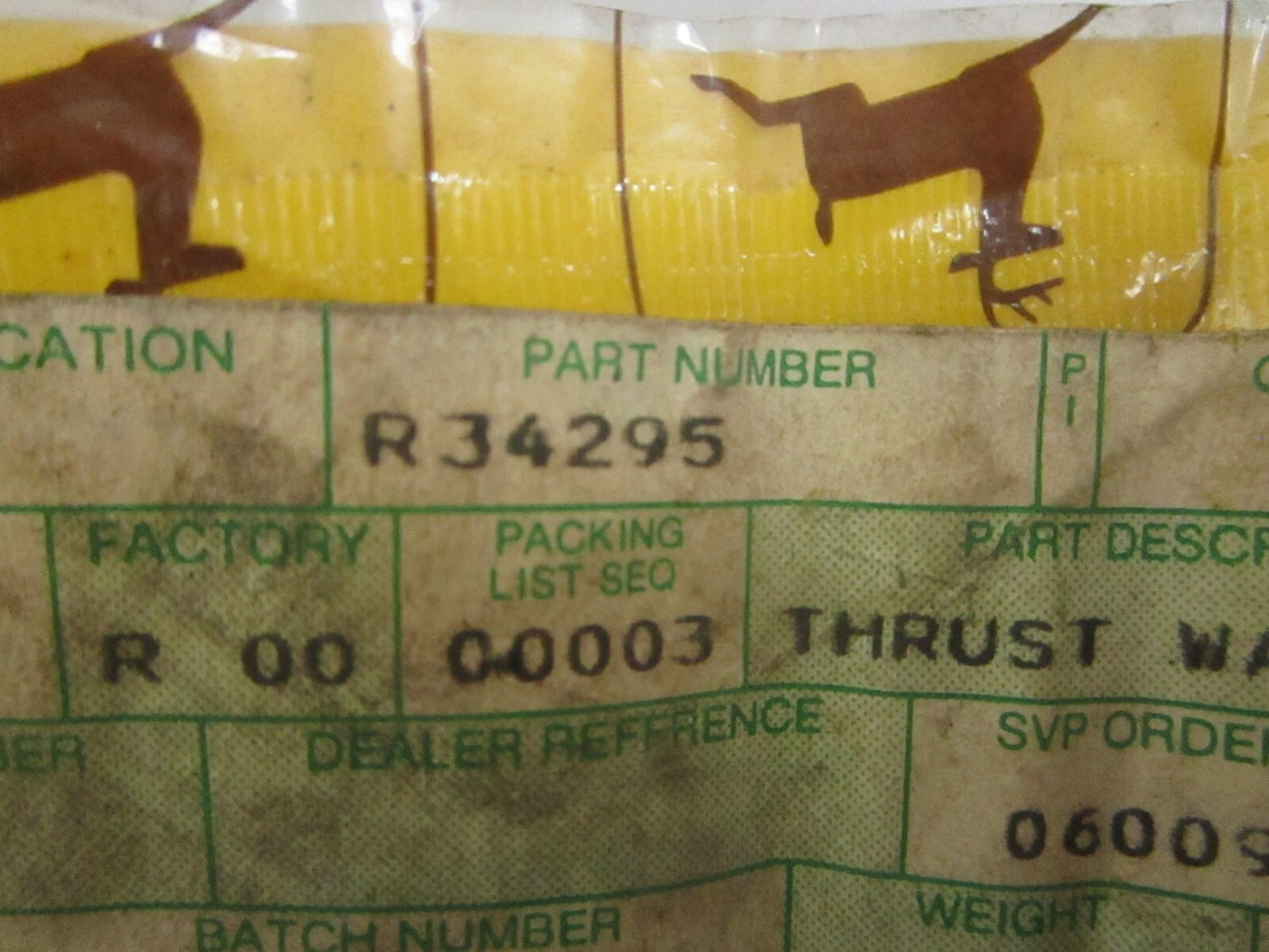 *NEW OEM* 0820 John Deere Washer R34295