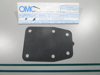 NEW OEM 305186 0305186 OMC Johnson Evinrude Diaphragm 0810