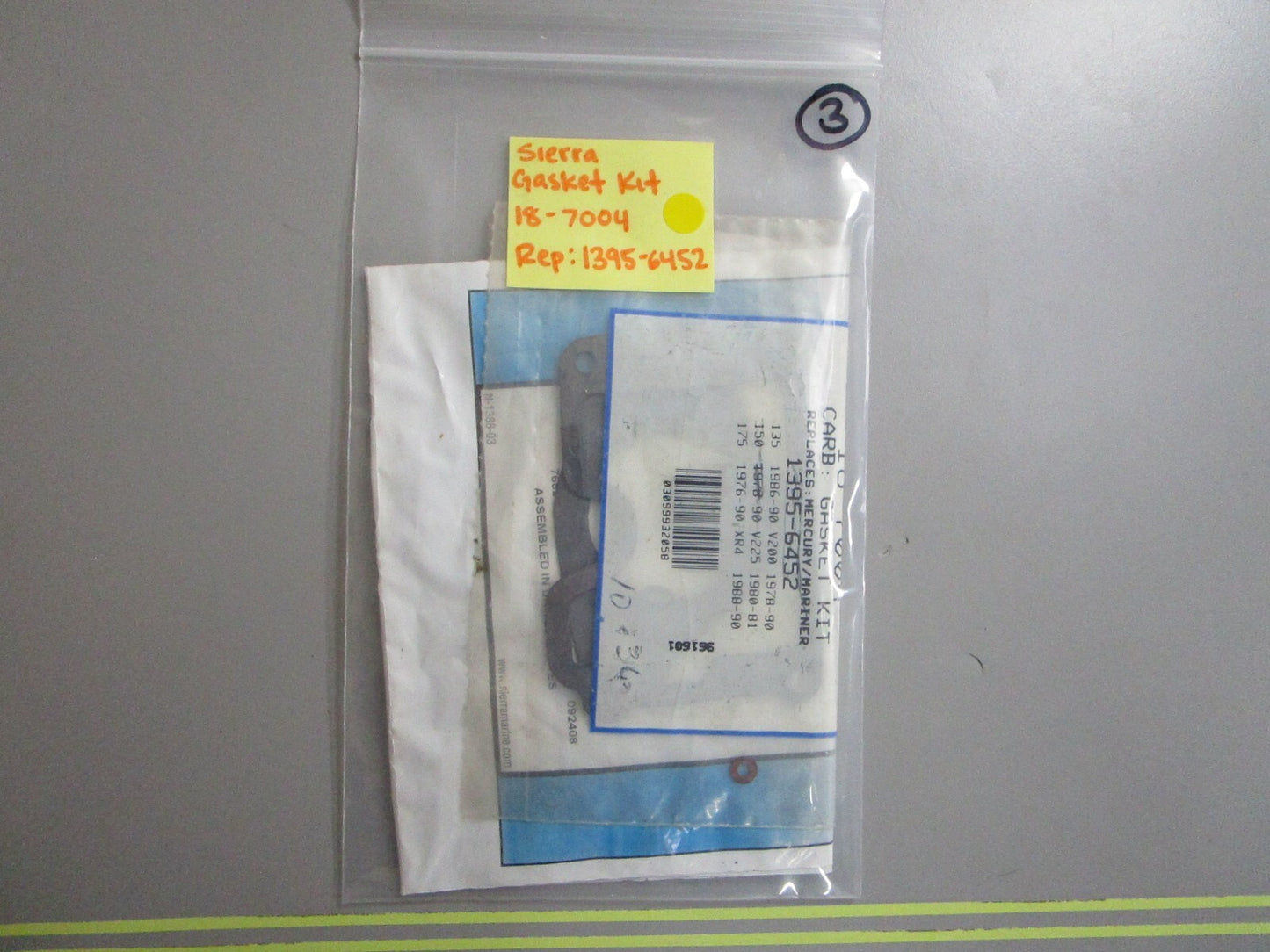 *NEW* 0810 Sierra Gasket Kit 18-7004 Replaces: 1395-6452