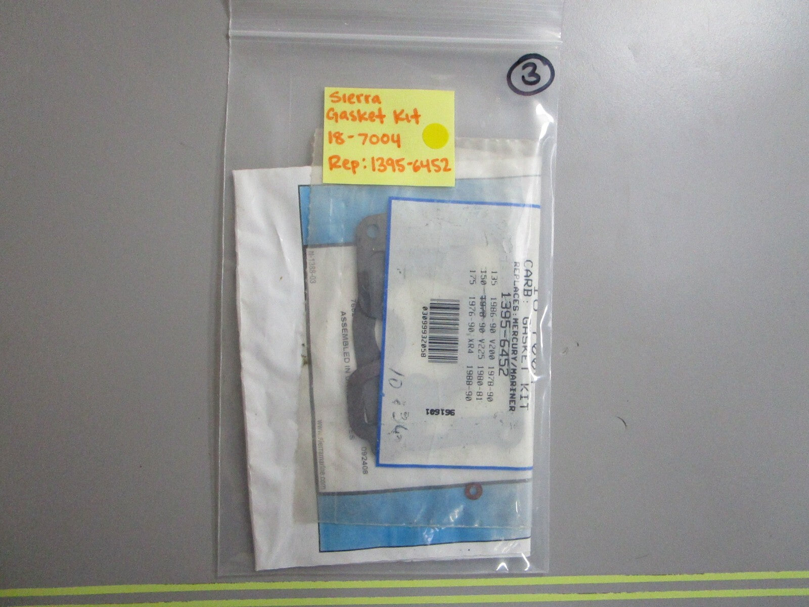 *NEW* 0810 Sierra Gasket Kit 18-7004 Replaces: 1395-6452