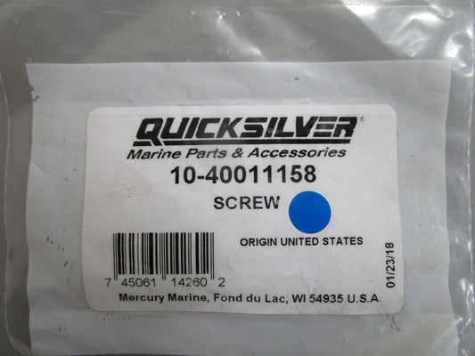 *NEW OEM* (LOT OF 2) 0720 Mercury Quicksilver Screw 10-40011158