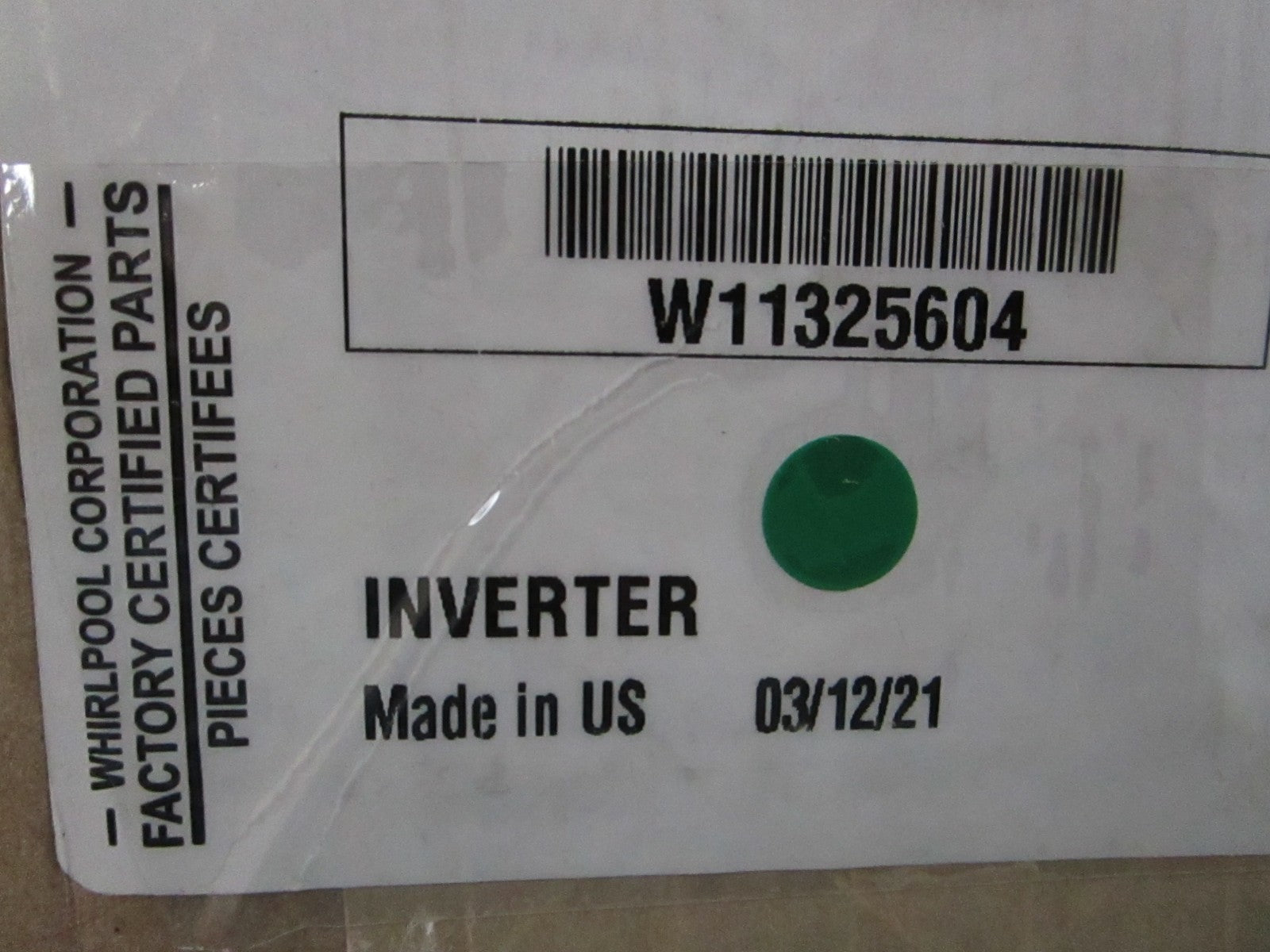 NEW OEM W11325604 Whirlpool Inverter Board 0810