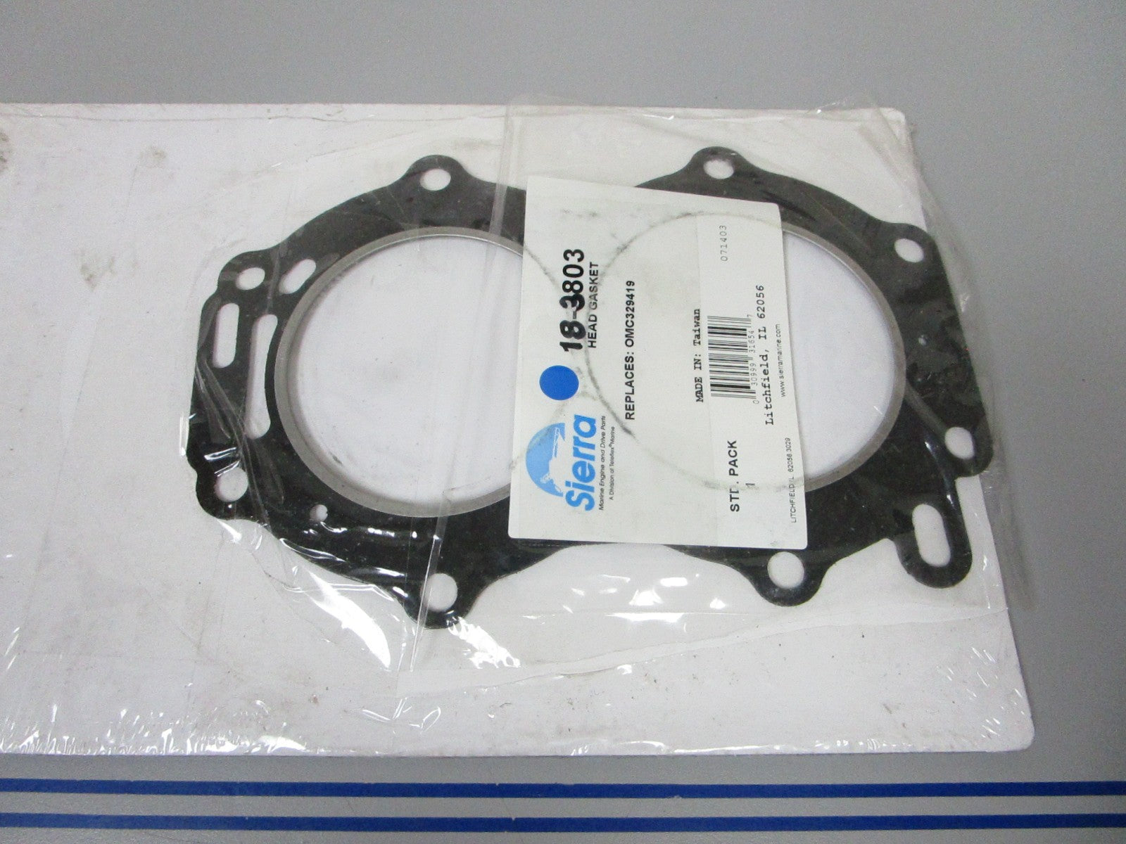 *NEW* 0720 Sierra Head Gasket 18-3803 Replaces: OMC Evinrude 329419 0329419