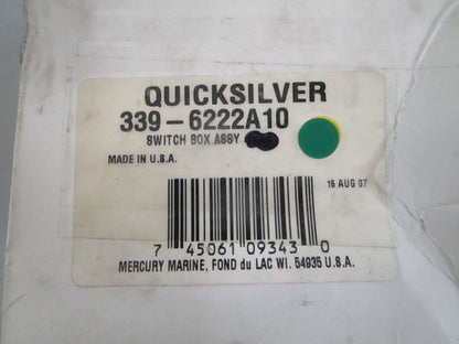 Mercury Quicksilver 339-6222A10 Switch Box Assy 2-Cyl 4-20HP NEW OEM 0820
