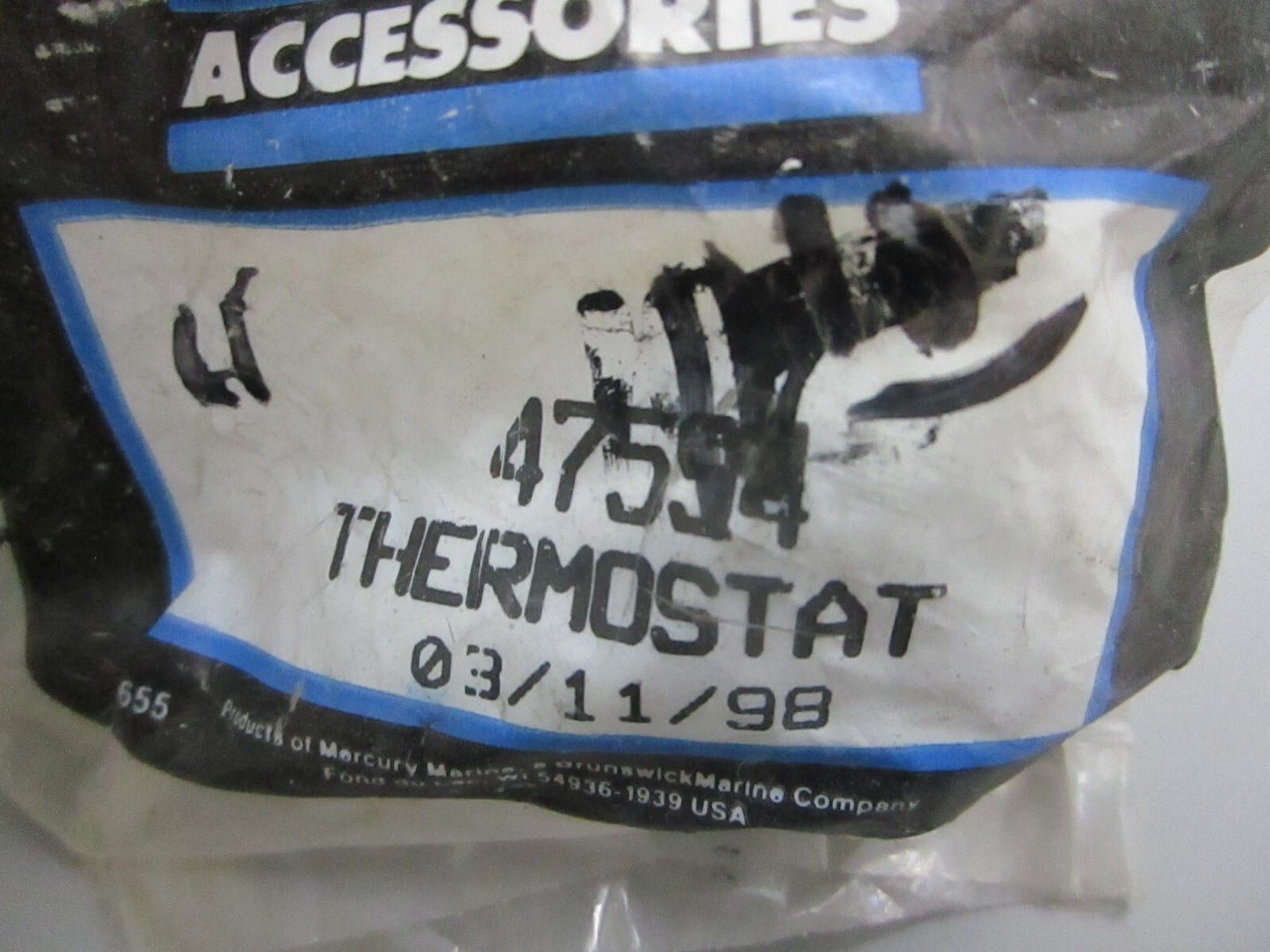 *NEW OEM* 0750 Mercury Quicksilver THERMOSTAT 47594