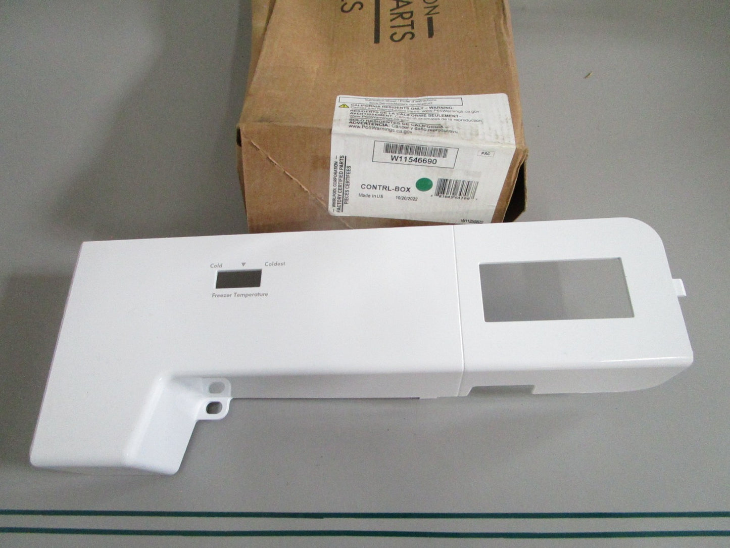 NEW OEM W11546690 Whirlpool Control Box 0820