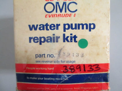 OMC NEW OEM Water Pump Kit 389133 Johnson Evinrude 50 55HP 1971-1978 NOS 0820