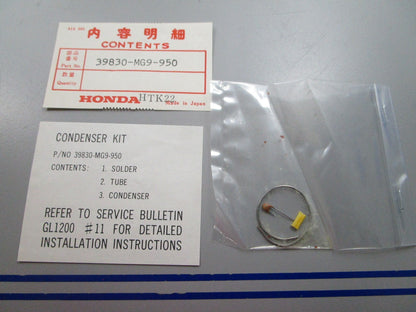 NEW OEM 39830-MG9-950 Honda Condenser Kit 0810