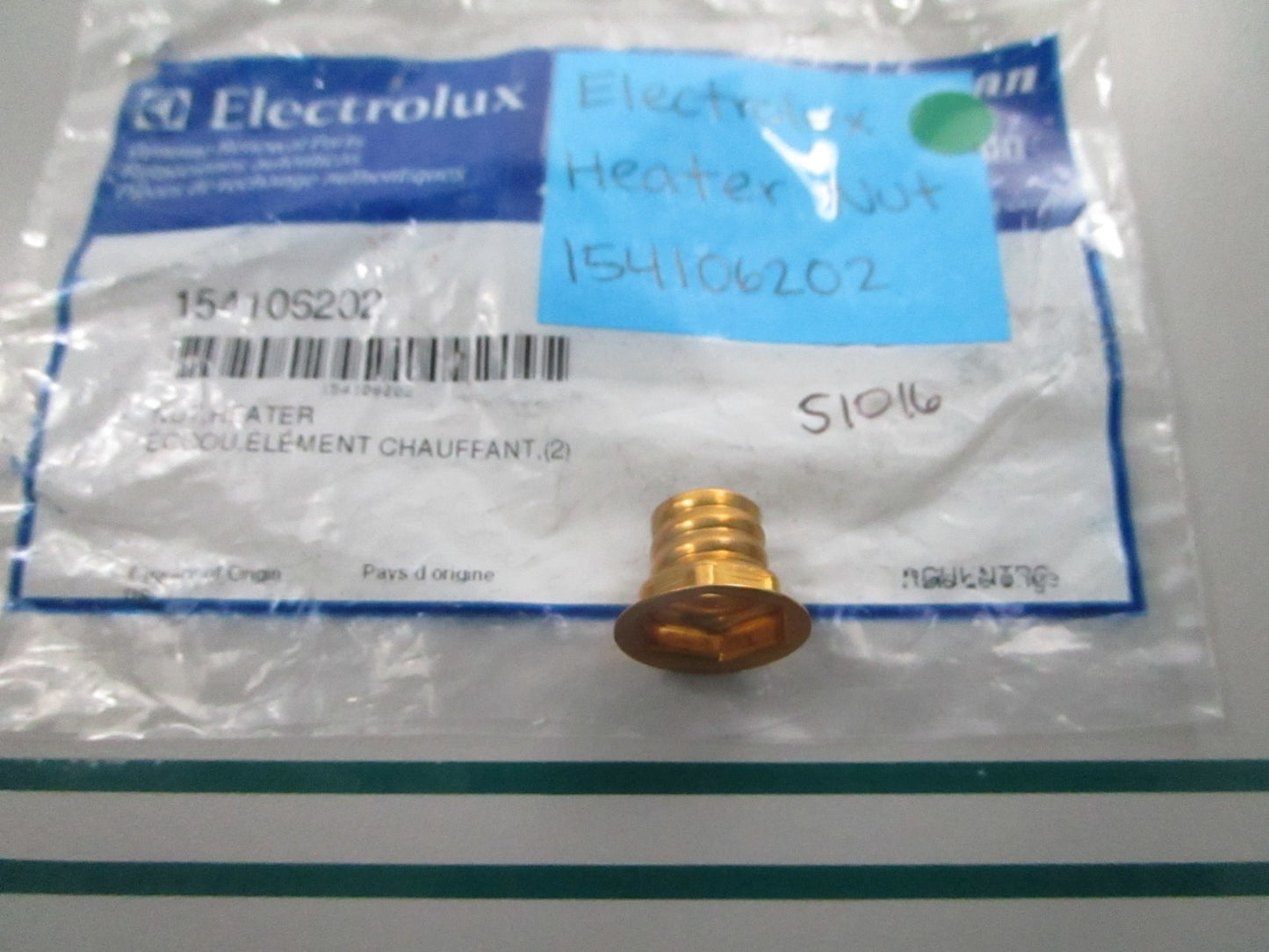 NEW OEM 154106202 Electrolux Heater Nut 0810